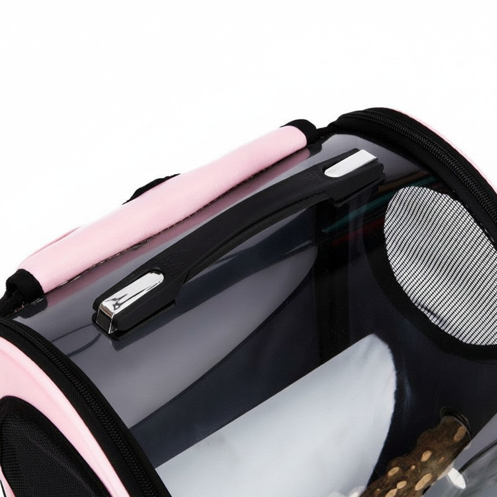 Bubble Window Pet Backpack with Breathable Side Vents detail