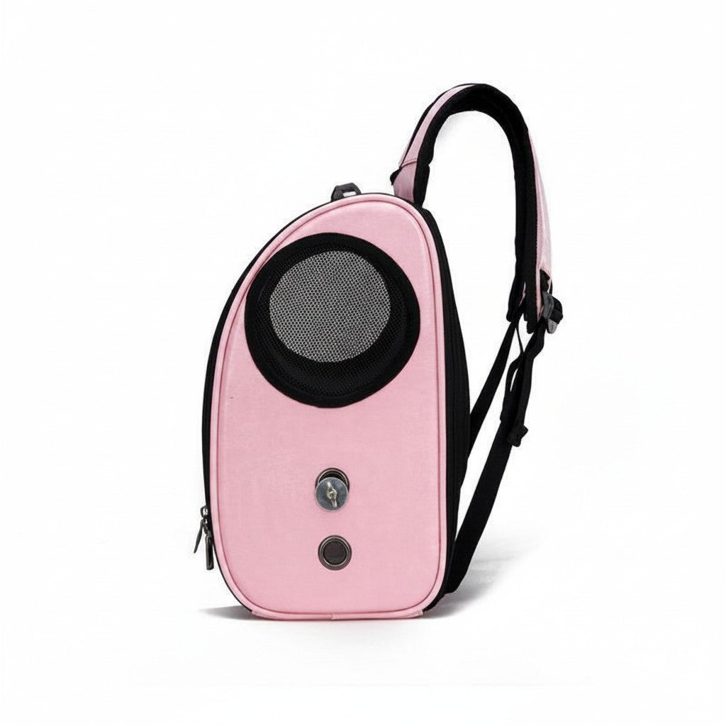 Bubble Window Pet Backpack with Breathable Side Vents detail