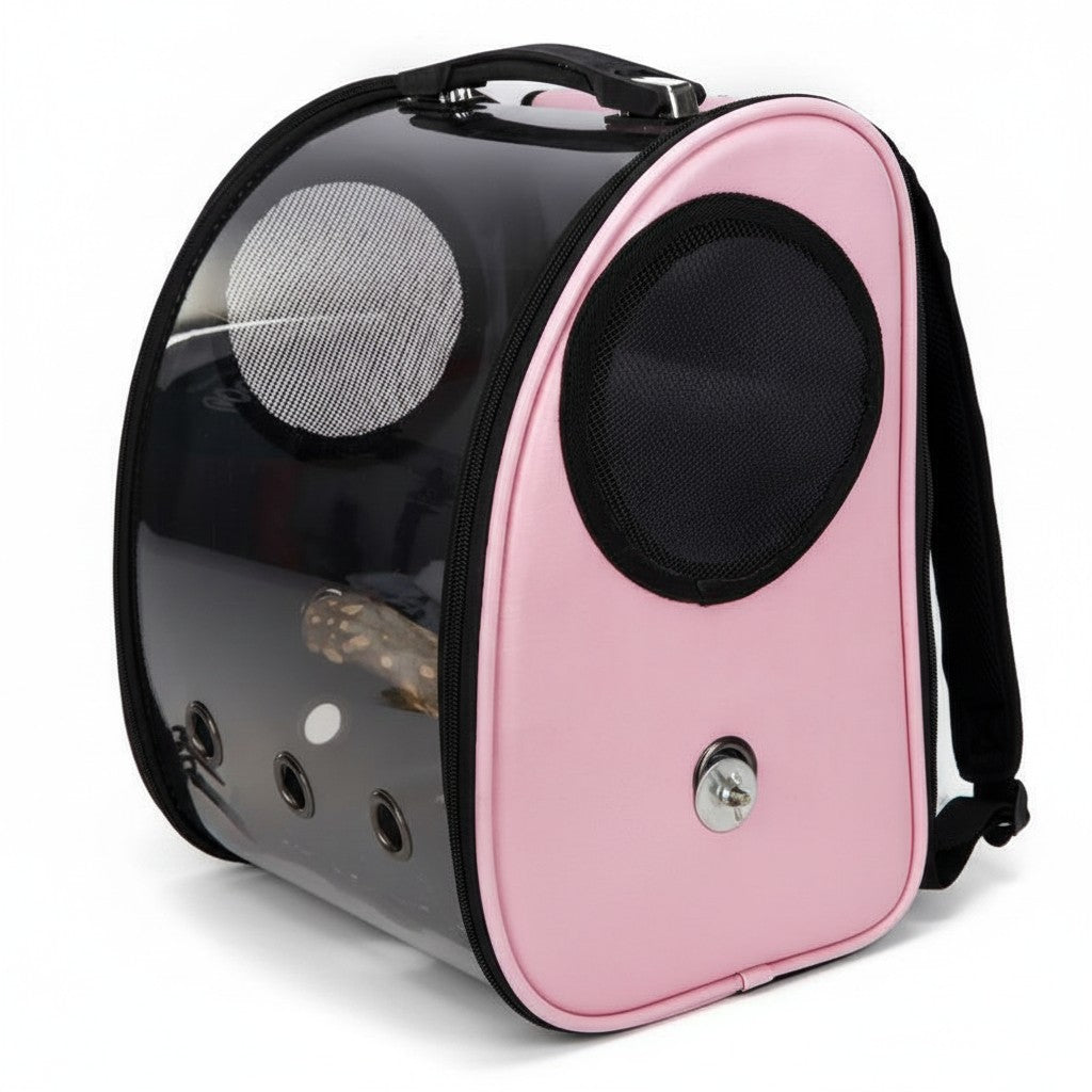 Bubble Window Pet Backpack with Breathable Side Vents detail
