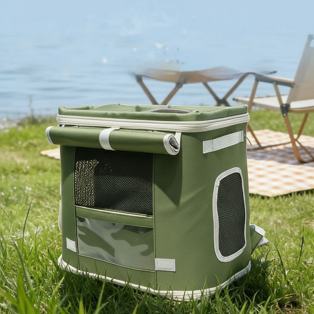 Collapsible Pet Backpack Carrier detail