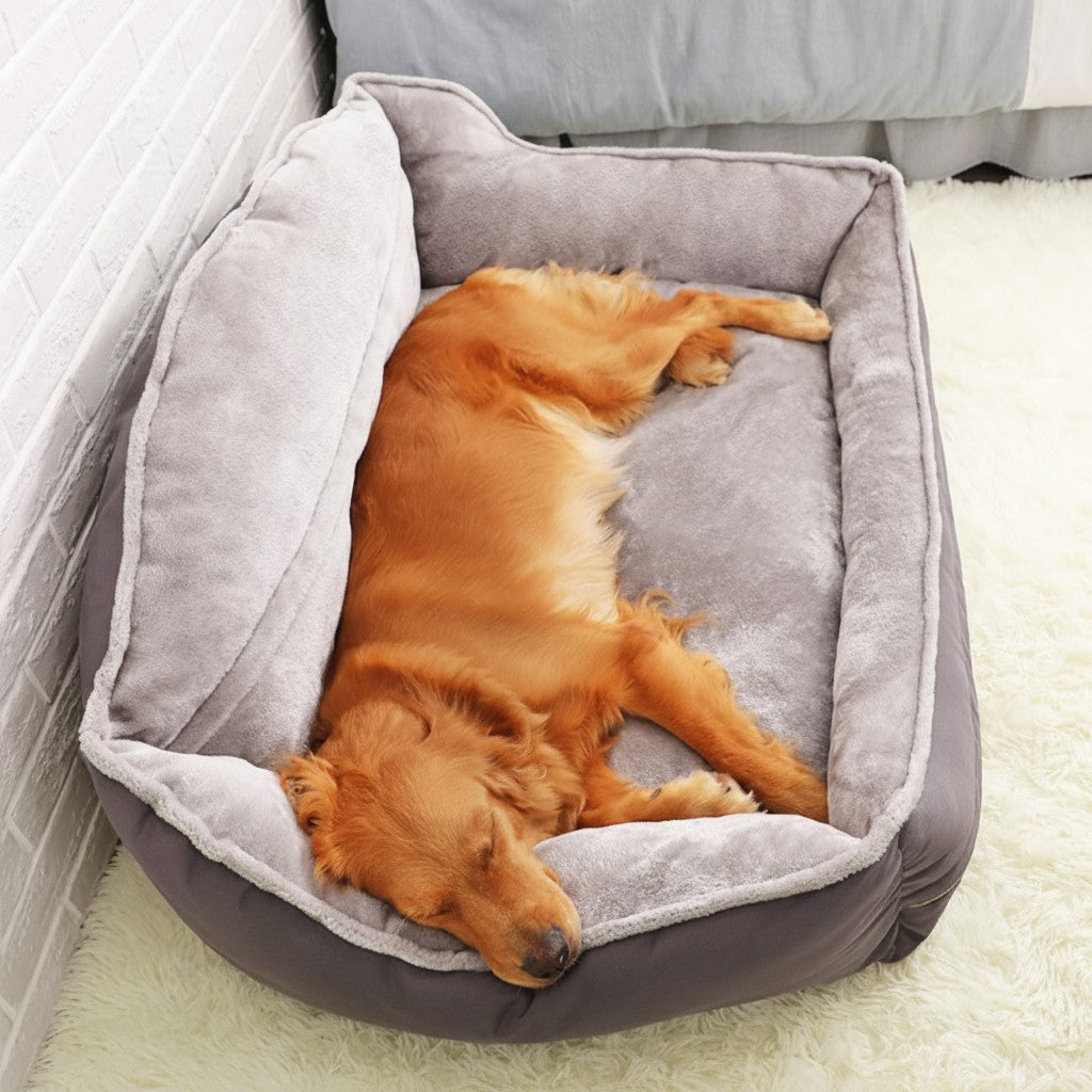 High-Back Bolster Pet Sofa Bed detail