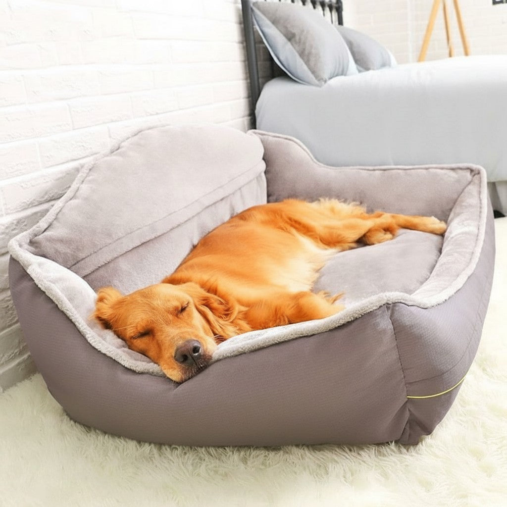 High-Back Bolster Pet Sofa Bed detail