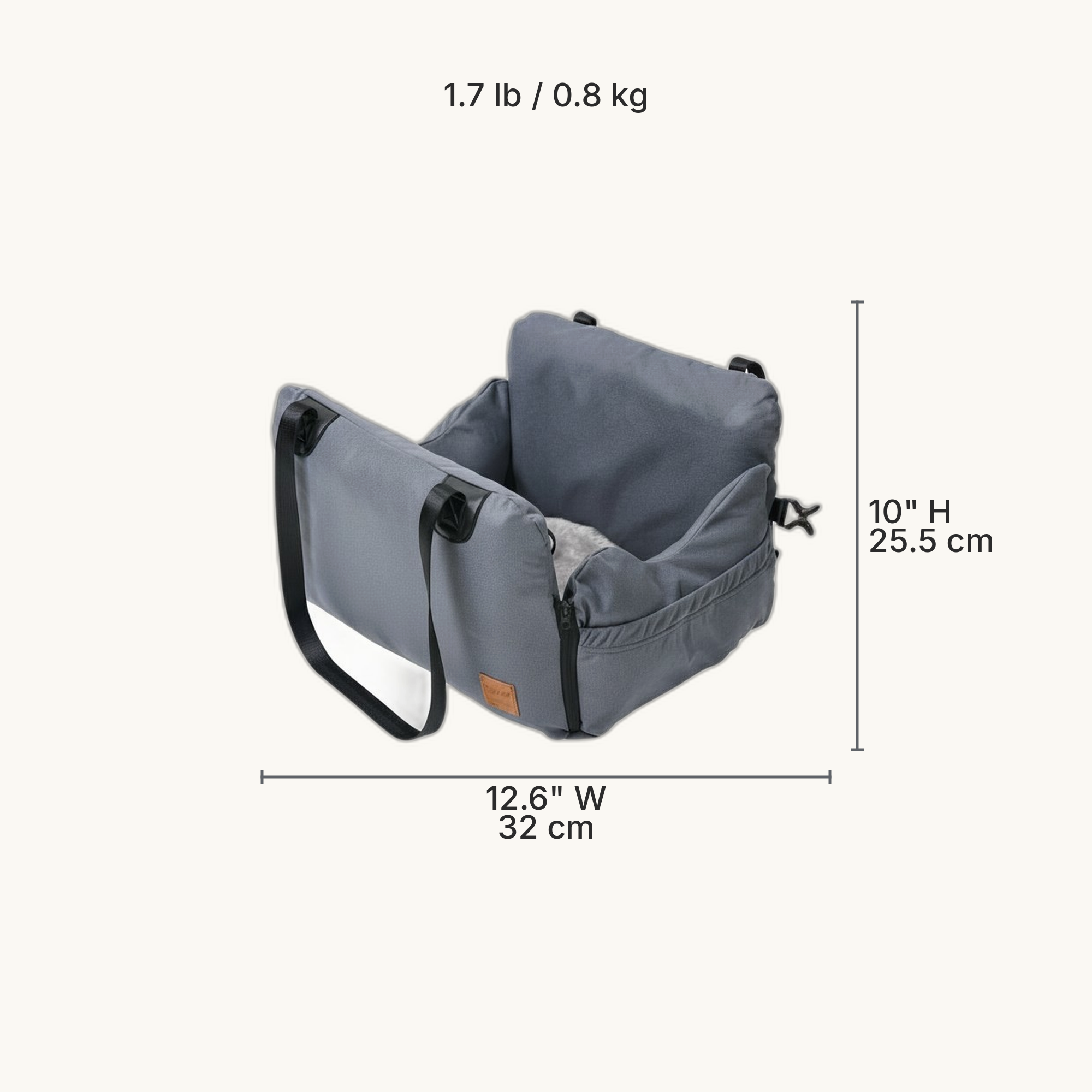 Inflatable Travel Pet Bed — Dimensions