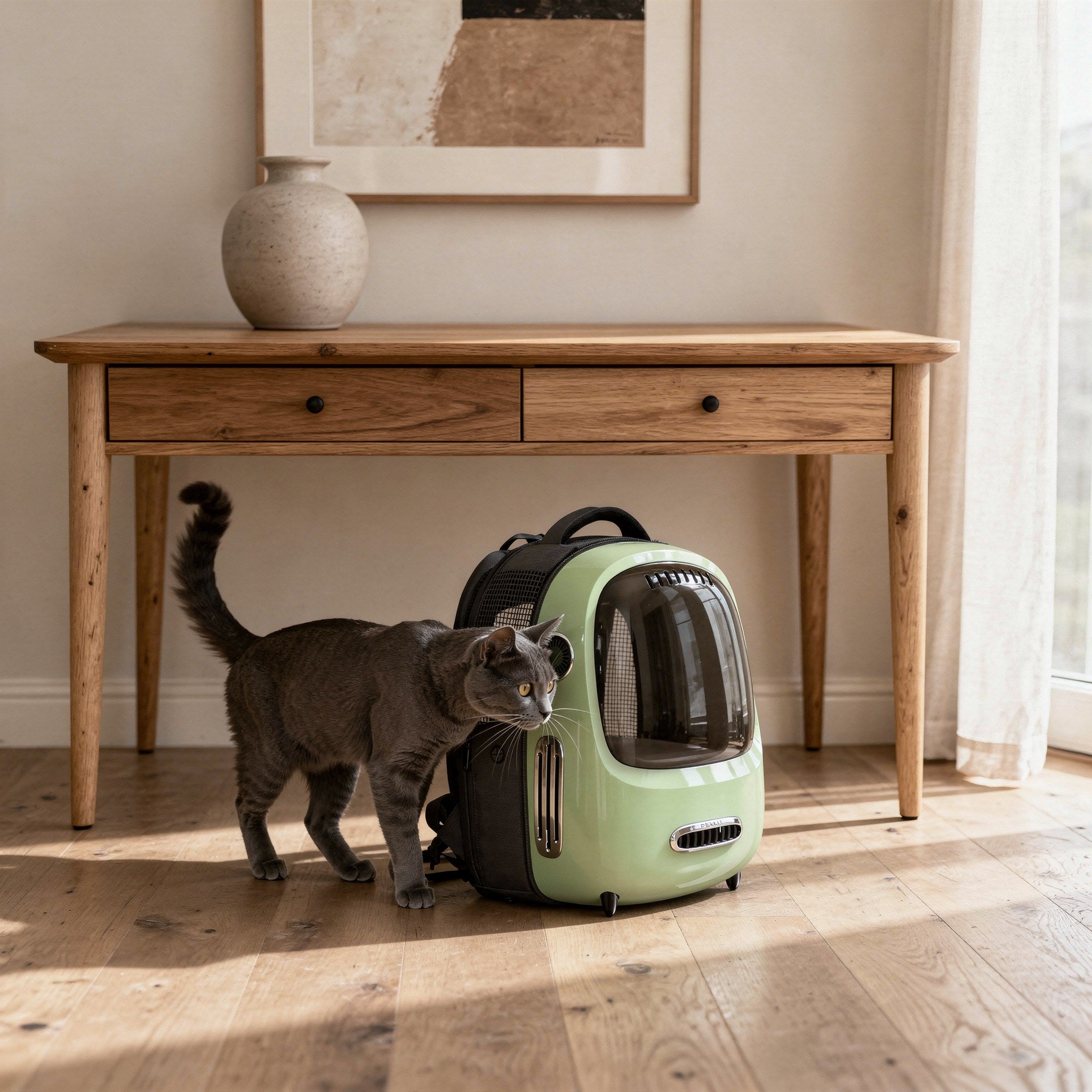 Space Capsule Ventilated Pet Backpack Carrier