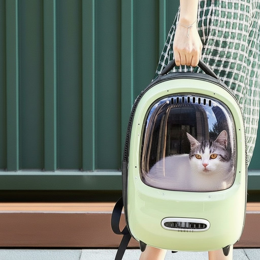 Space Capsule Ventilated Pet Backpack Carrier detail