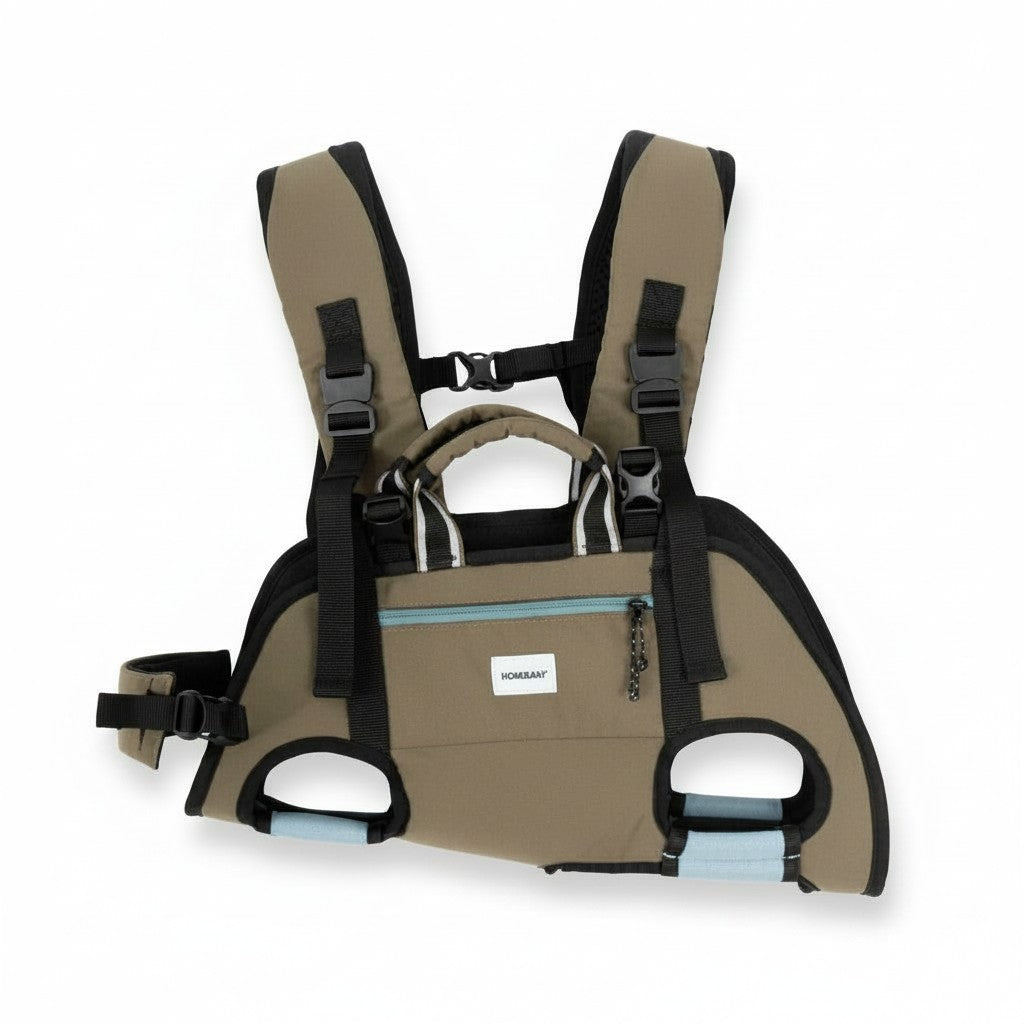 Spine-Support Pet Carrier Backpack with Cross-Body Strap detail